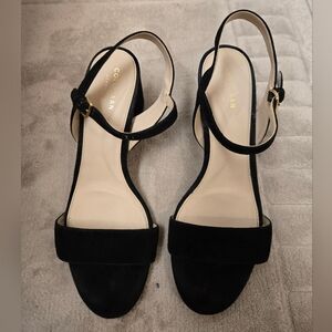 Cole Haan Black Suede Sandals